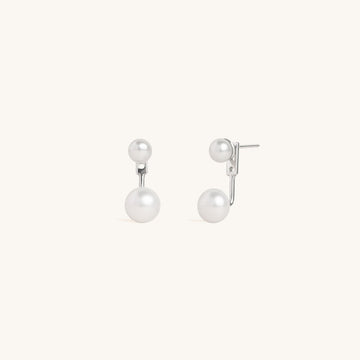 Aretes 2 en 1 Perlita