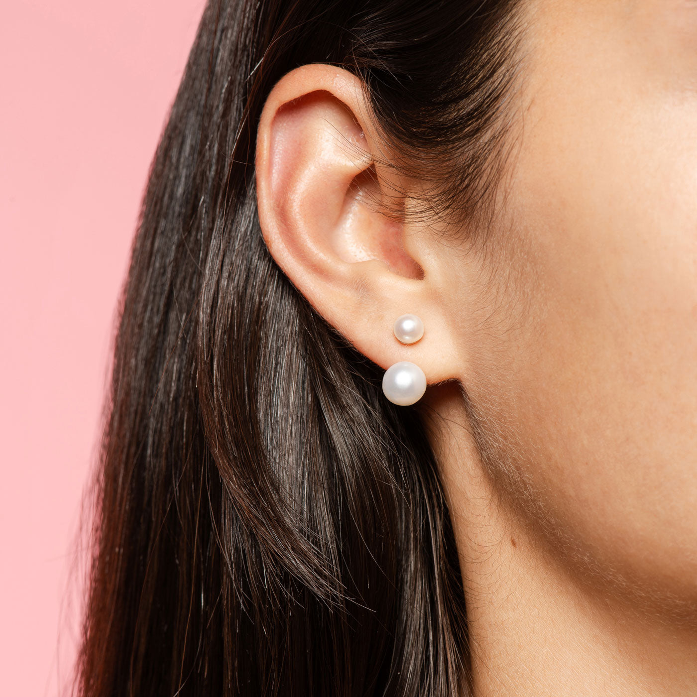 Aretes 2 en 1 Perlita