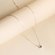 Collar Stella Zircón Azul · Diciembre · 49 Aniversario
